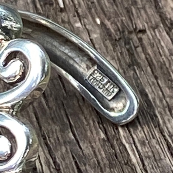 Sterling Silver and Turquoise Cuff Bracelet - Picture 12 of 13